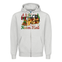 Dove Grey Christmas A Little Dirt Never Hurt Zipper Hoodie - Artiststas