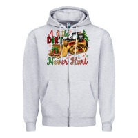 Heather Grey Christmas A Little Dirt Never Hurt Zipper Hoodie - Artiststas