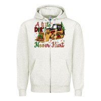 Oatmeal Heather Christmas A Little Dirt Never Hurt Zipper Hoodie - Artiststas