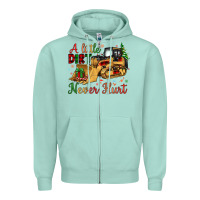 Seafoam Christmas A Little Dirt Never Hurt Zipper Hoodie - Artiststas