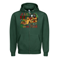 Sports Green Christmas A Little Dirt Never Hurt Zipper Hoodie - Artiststas