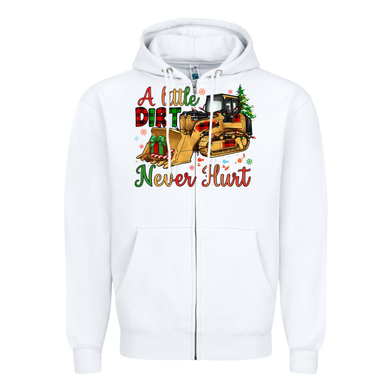 Christmas A Little Dirt Never Hurt Zipper Hoodie by Artiststas | Teevron