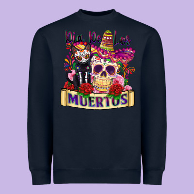 Dia De Los Muertos Heavyweight Sweatshirt Designed By Zillion Design Studio