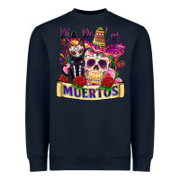 Navy dia de los muertos Heavyweight Sweatshirt - Zillion Design Studio