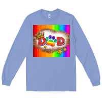 Colony Blue lgbtq dad and paw Long Sleeve Tee - HRA Design Shop