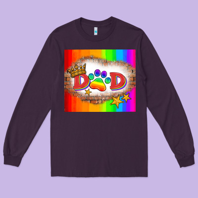 Lgbtq Dad And Paw Long Sleeve Tee Designed By Hra Design Shop