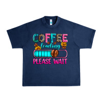 Navy coffee loading please wait Urban Heavy Tee - Zillion Design Studio