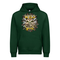 Forest Green wild spirit owl Urban Hoodie - BarkalooDesign