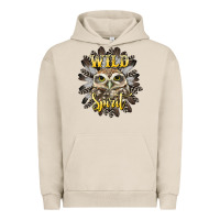 Pigment French Oak wild spirit owl Urban Hoodie - BarkalooDesign