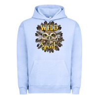 Pigment Grape Ice wild spirit owl Urban Hoodie - BarkalooDesign