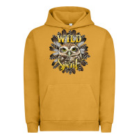 Pigment Peanut Butter wild spirit owl Urban Hoodie - BarkalooDesign