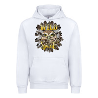 White wild spirit owl Urban Hoodie - BarkalooDesign