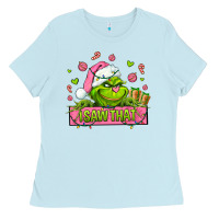 Baby Blue christmas characters  i+saw+that+ Ladies Tee - AdoDesignShop