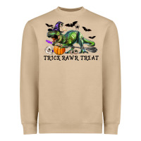 Mushroom T-Rex Trick Rawr Treat Heavyweight Sweatshirt - RanaPortraitStore