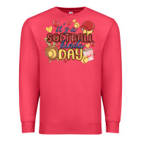 Cardinal it's a softball kinda day Premium Sweatshirt - MaliasSmallBusiness