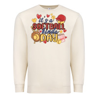 Sandshell it's a softball kinda day Premium Sweatshirt - MaliasSmallBusiness