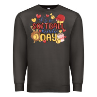 Smoke it's a softball kinda day Premium Sweatshirt - MaliasSmallBusiness