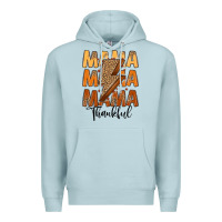 Blue Mist Thankful Mama Premium Hoodie - MaliasSmallBusiness