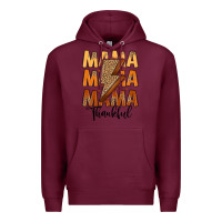 Burgundy Thankful Mama Premium Hoodie - MaliasSmallBusiness