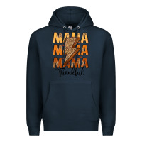 Navy Thankful Mama Premium Hoodie - MaliasSmallBusiness