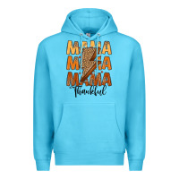 Ocean Blue Thankful Mama Premium Hoodie - MaliasSmallBusiness