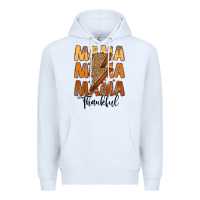 White Thankful Mama Premium Hoodie - MaliasSmallBusiness