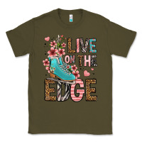Army Green live on the edge ice skating Classic Tee - FaDigitalArtStudio