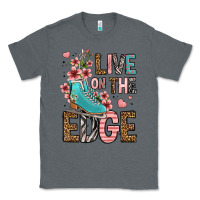 Charcoal Heather live on the edge ice skating Classic Tee - FaDigitalArtStudio