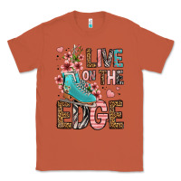 Copper live on the edge ice skating Classic Tee - FaDigitalArtStudio