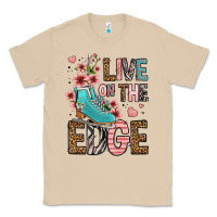 Mushroom live on the edge ice skating Classic Tee - FaDigitalArtStudio