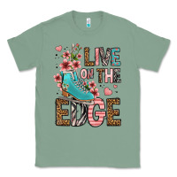 Live On The Edge Ice Skating Classic Tee | Teevron