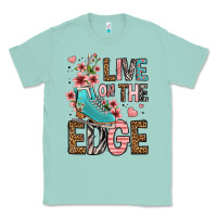 Seafoam live on the edge ice skating Classic Tee - FaDigitalArtStudio