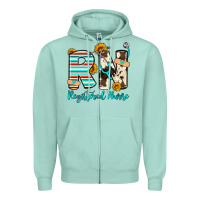 Seafoam rn registered nurse Zipper Hoodie - Artiststas