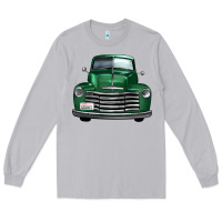 Moon Dust western green truck front view Long Sleeve Tee - FaDigitalArtStudio