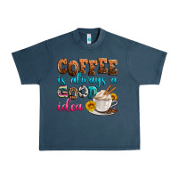 Midnight Navy coffee is always good idea Urban Heavy Tee - Zillion Design Studio
