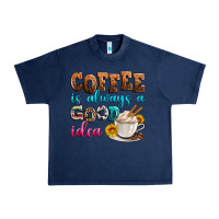 Navy coffee is always good idea Urban Heavy Tee - Zillion Design Studio