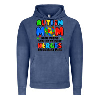Vintage Denim autism mom some people look up to their heroes i'm Vintage Hoodie - JahusDesignShop
