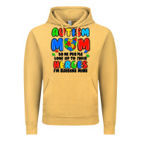 Vintage Mustard autism mom some people look up to their heroes i'm Vintage Hoodie - JahusDesignShop