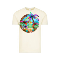 Vintage Arctic summer colorful palms Vintage Tee - texasbilliewilder