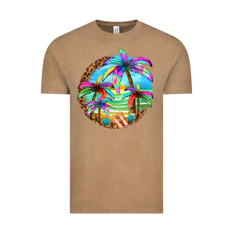 Summer Colorful Palms Vintage Tee by texasbilliewilder | Teevron