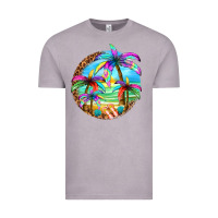 Vintage Zinc summer colorful palms Vintage Tee - texasbilliewilder
