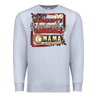 Heather Grey somebody's loud mouth baseball mama Premium Sweatshirt - MaliasSmallBusiness