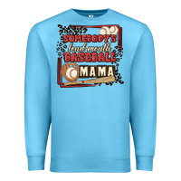 Ocean Blue somebody's loud mouth baseball mama Premium Sweatshirt - MaliasSmallBusiness