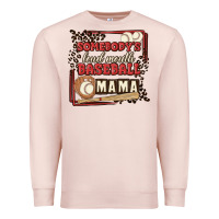 Pale Pink somebody's loud mouth baseball mama Premium Sweatshirt - MaliasSmallBusiness