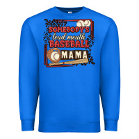 True Royal somebody's loud mouth baseball mama Premium Sweatshirt - MaliasSmallBusiness