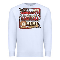 White somebody's loud mouth baseball mama Premium Sweatshirt - MaliasSmallBusiness