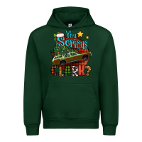 Forest Green you serious clark with christmas car Urban Hoodie - Jasminsmagicworld