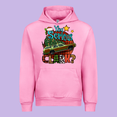You Serious Clark With Christmas Car Urban Hoodie Designed By Jasminsmagicworld
