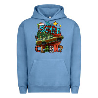Pigment Pebble Blue you serious clark with christmas car Urban Hoodie - Jasminsmagicworld