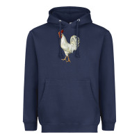 Navy Leghorn Rooster Heavyweight Hoodie - LillyAllenDesigns